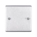 Stainless steel Single Blank Plate - Satin Stainless Steel