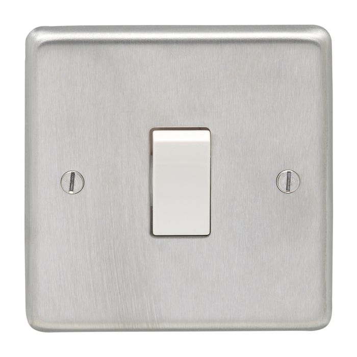Stainless steel 20Amp Switch - Satin Stainless Steel