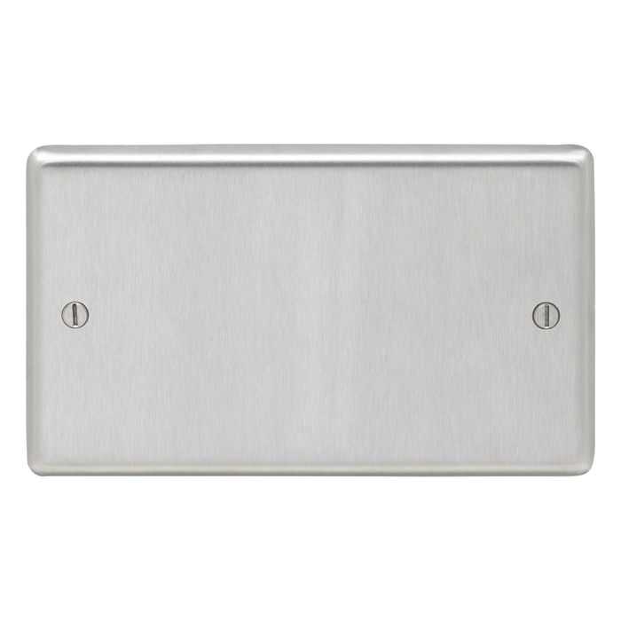 Stainless steel Double Blank Plate - Satin Stainless Steel
