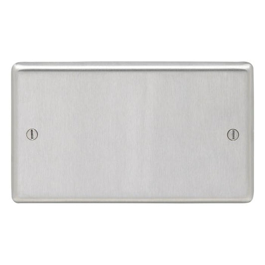 Stainless steel Double Blank Plate - Satin Stainless Steel