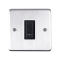 Stainless steel Unswitched Fuse Spur - Satin Stainless Steel