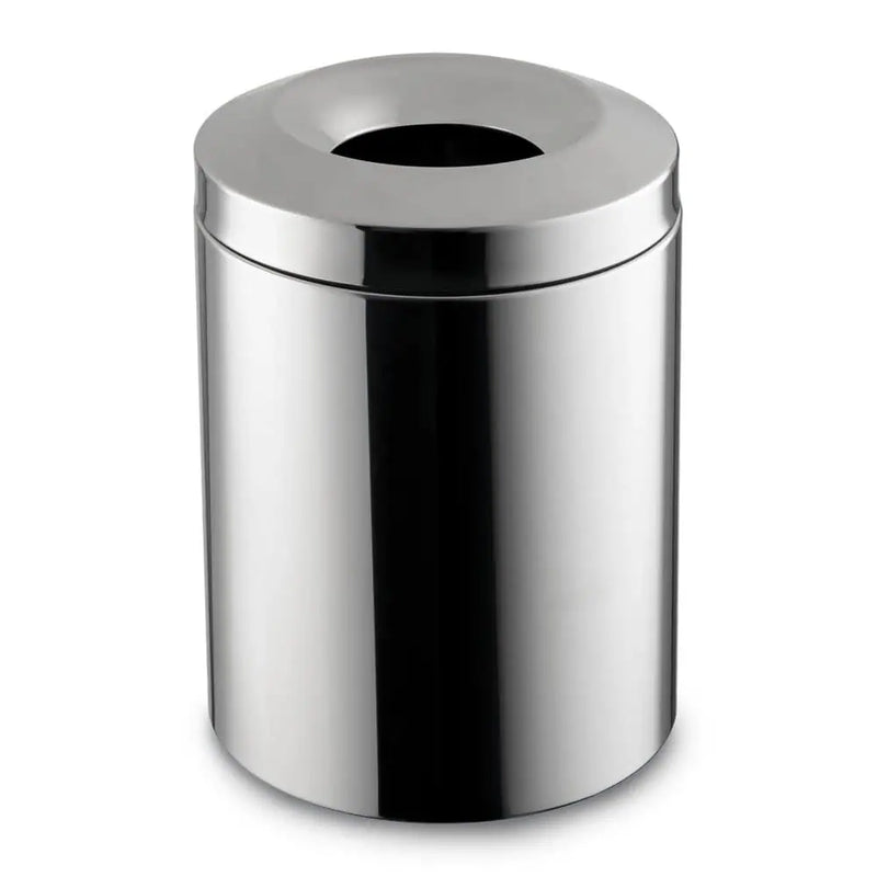 Ecoline Polished Stainless 7 Ltr Fire Resistant Waste Bin