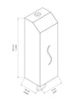 ECOLINE Stainless Steel Vertical 1L Foam Soap Dispenser