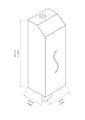ECOLINE Brushed Stainless Automatic 1L Liquid Soap Dispenser - Matte Black