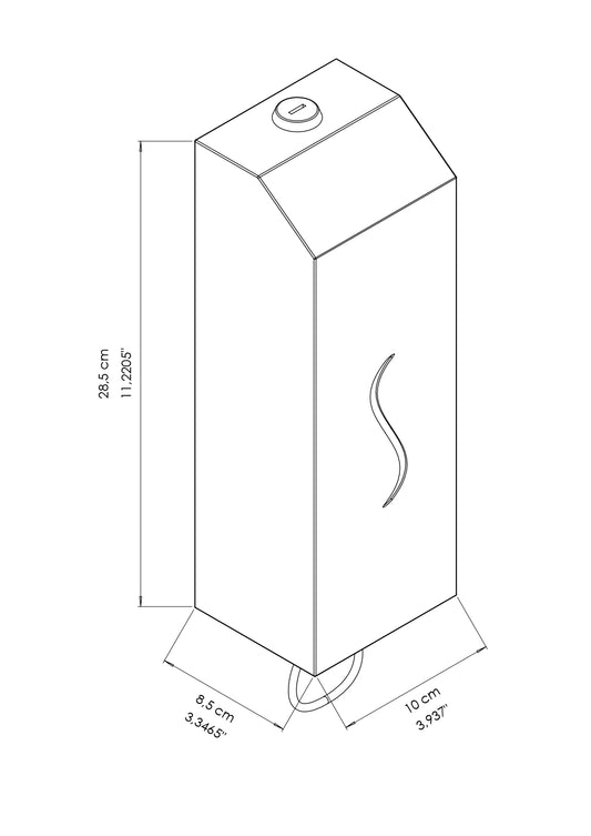 ECOLINE Brushed Stainless Automatic 1L Foam Soap Dispenser - Matte Black