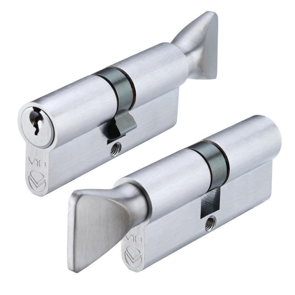 V10 Euro Profile Cylinder with Turn