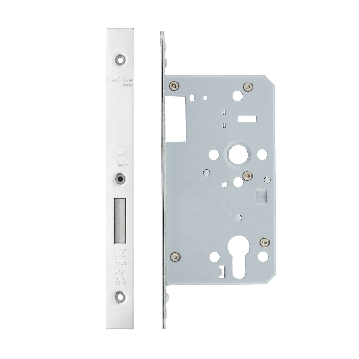 2 Piece DIN Euro Profile Deadlock – 72mm Centres