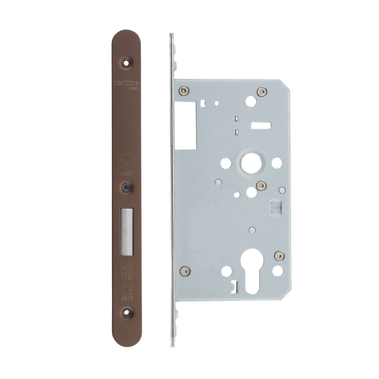 2 Piece DIN Euro Profile Deadlock – 72mm Centres
