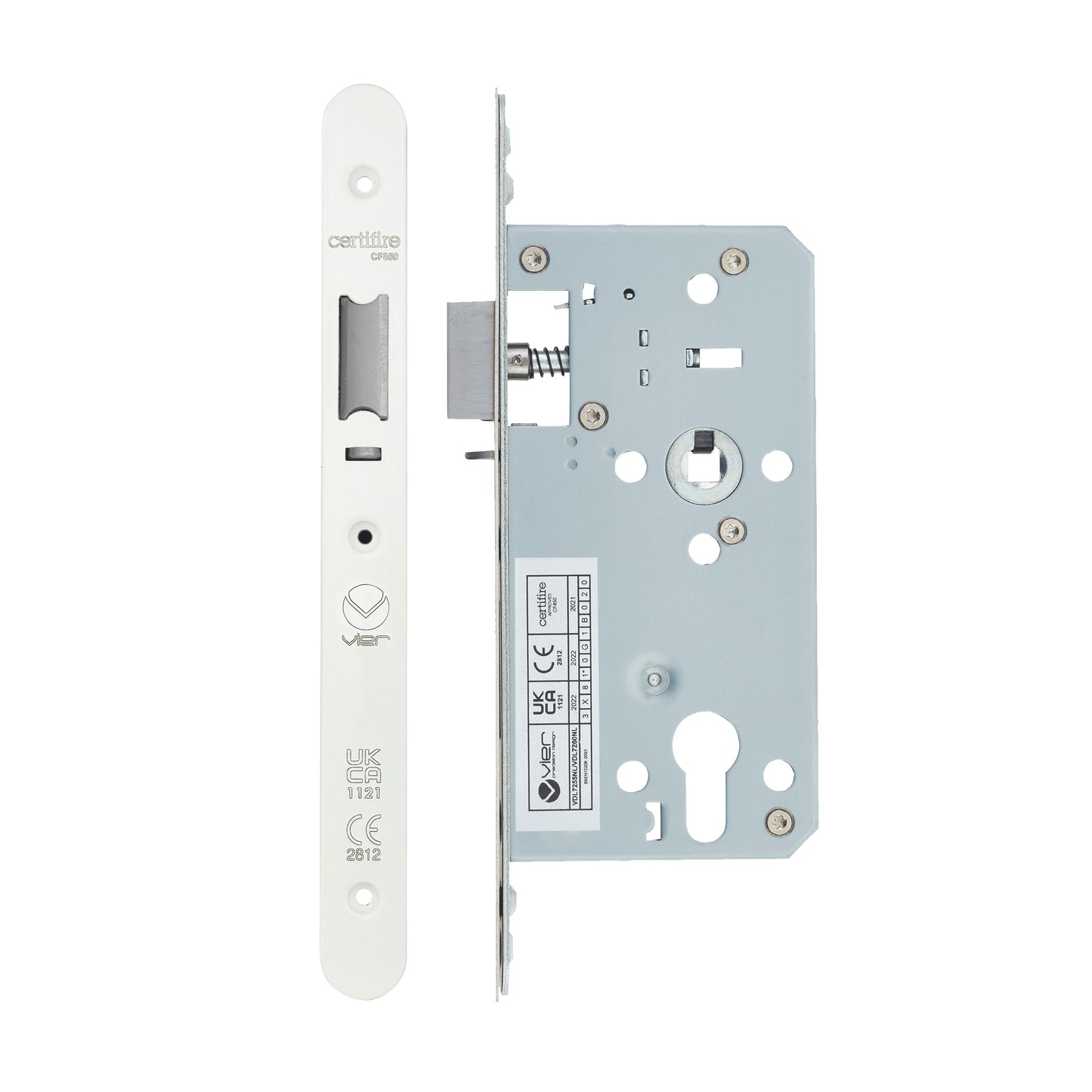 Din Nightlatch - Backset 55mm - 2 Pc Forend - Radius