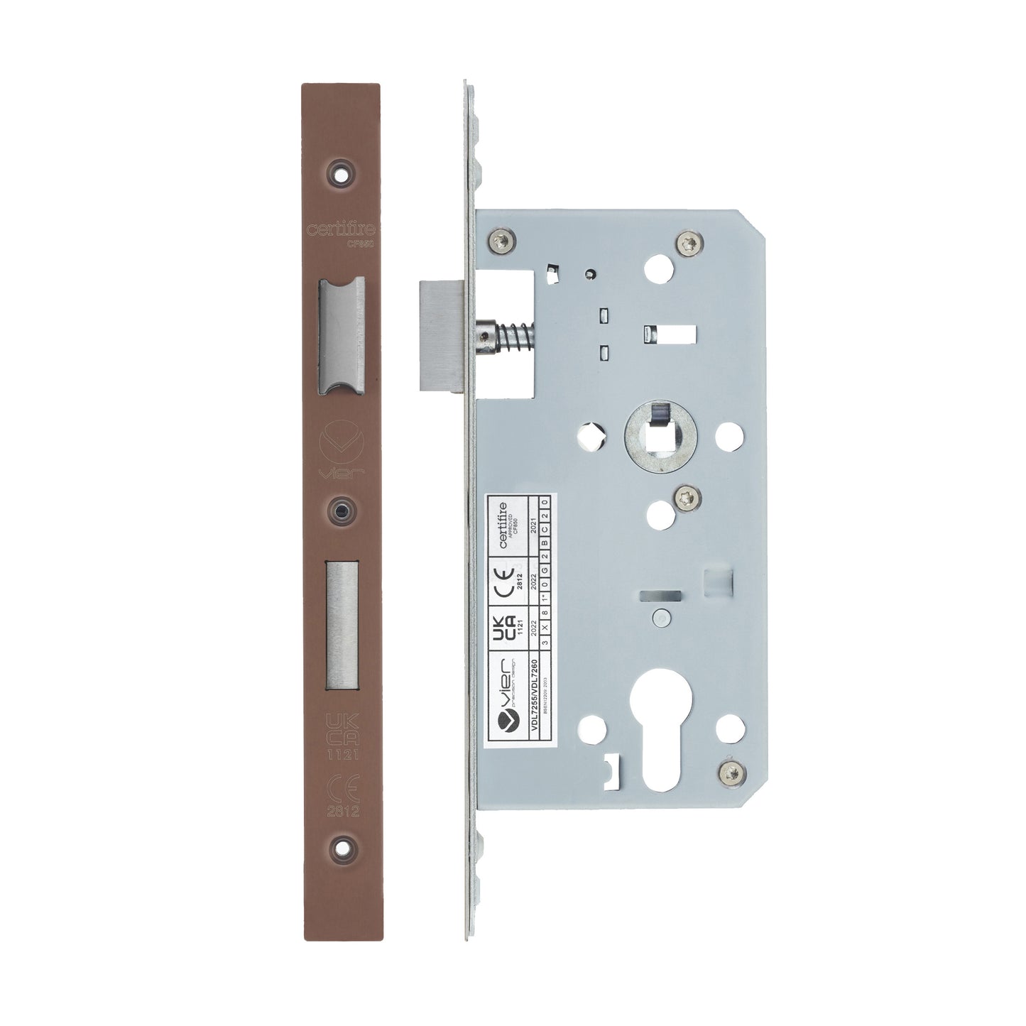 2-Piece DIN Euro Profile Sashlock – 72mm Centre