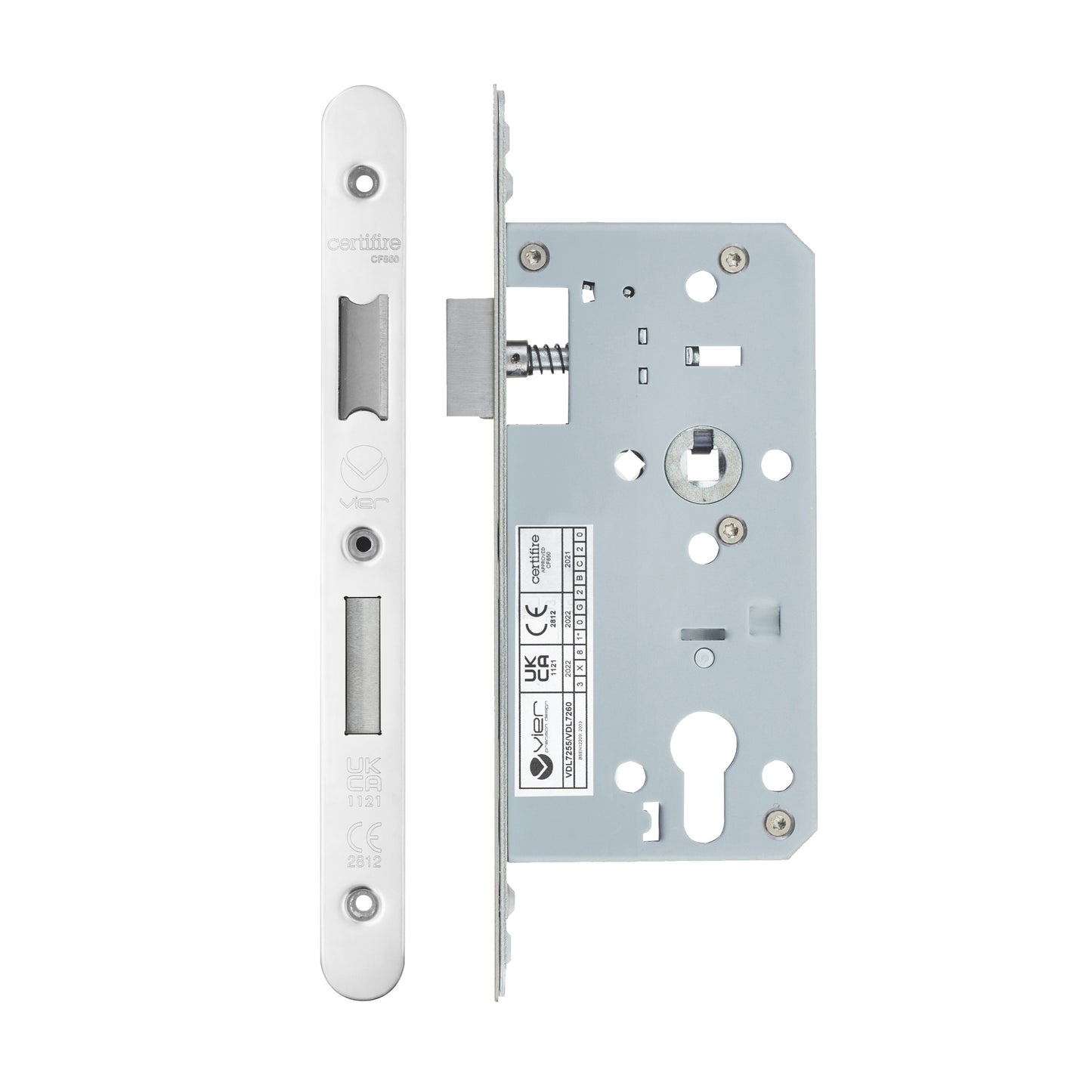 2-Piece DIN Euro Profile Sashlock – 72mm Centre