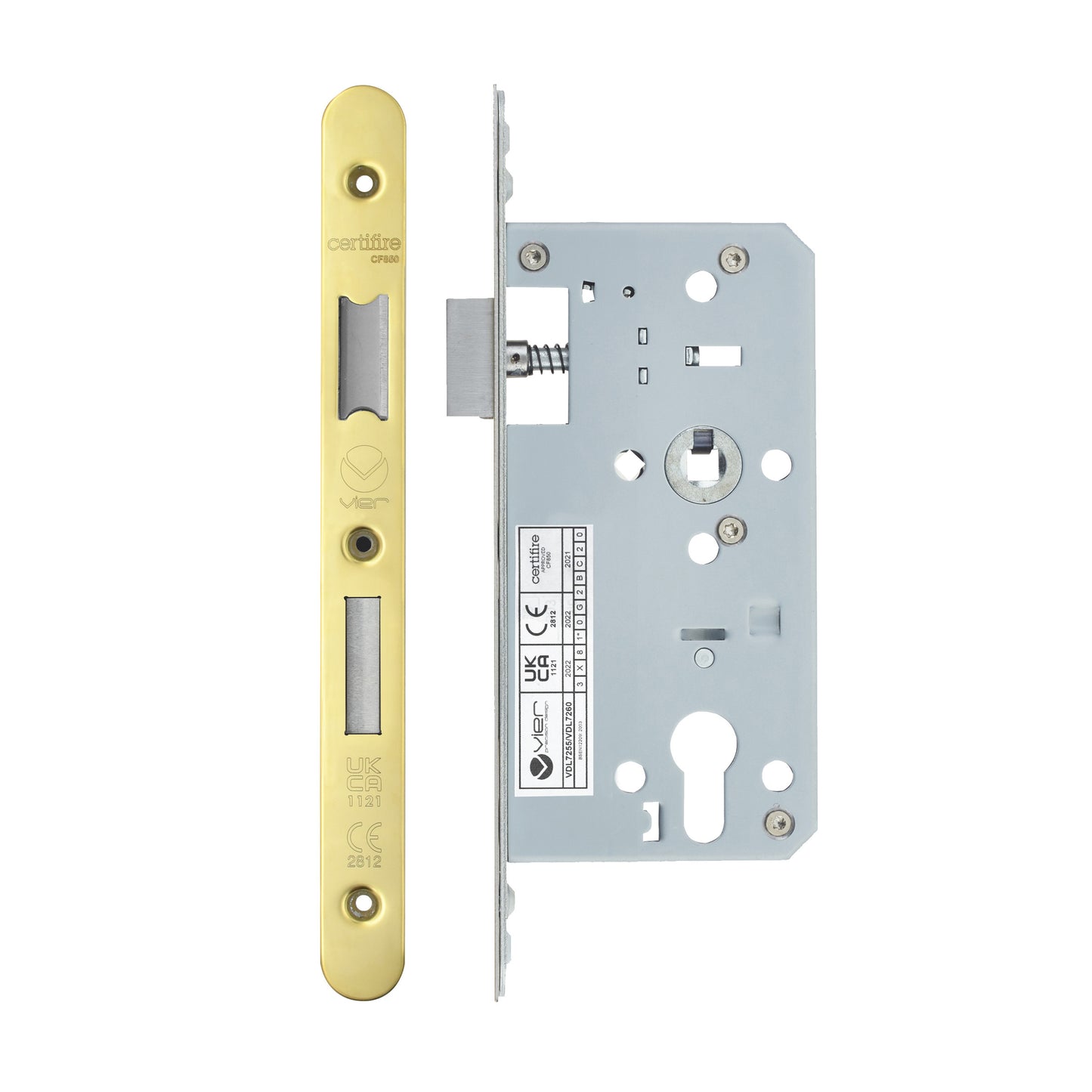 2-Piece DIN Euro Profile Sashlock – 72mm Centre