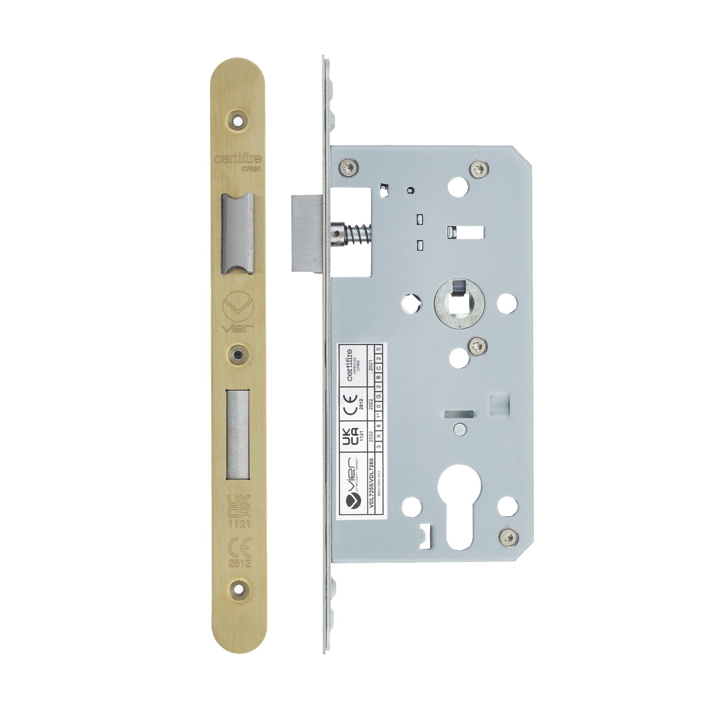 2-Piece DIN Euro Profile Sashlock – 72mm Centre