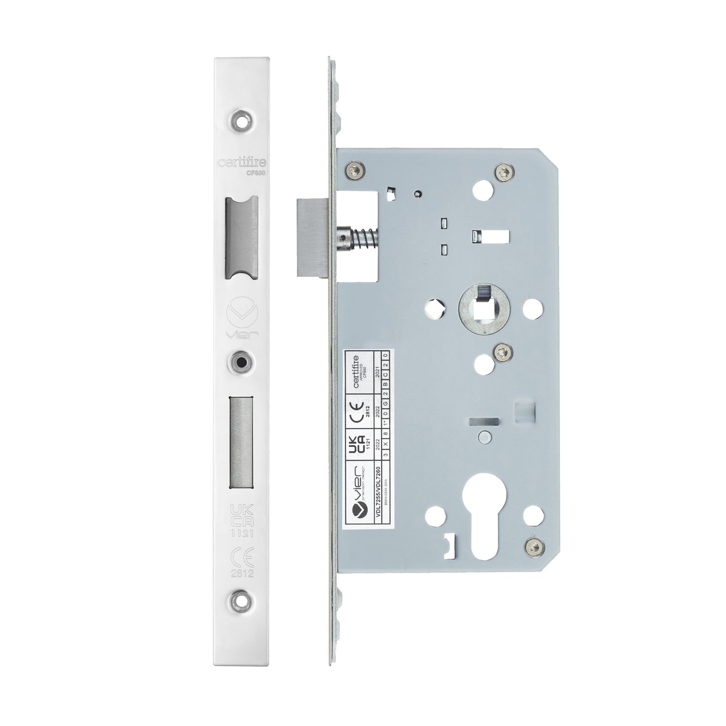 2-Piece DIN Euro Profile Sashlock – 72mm Centre