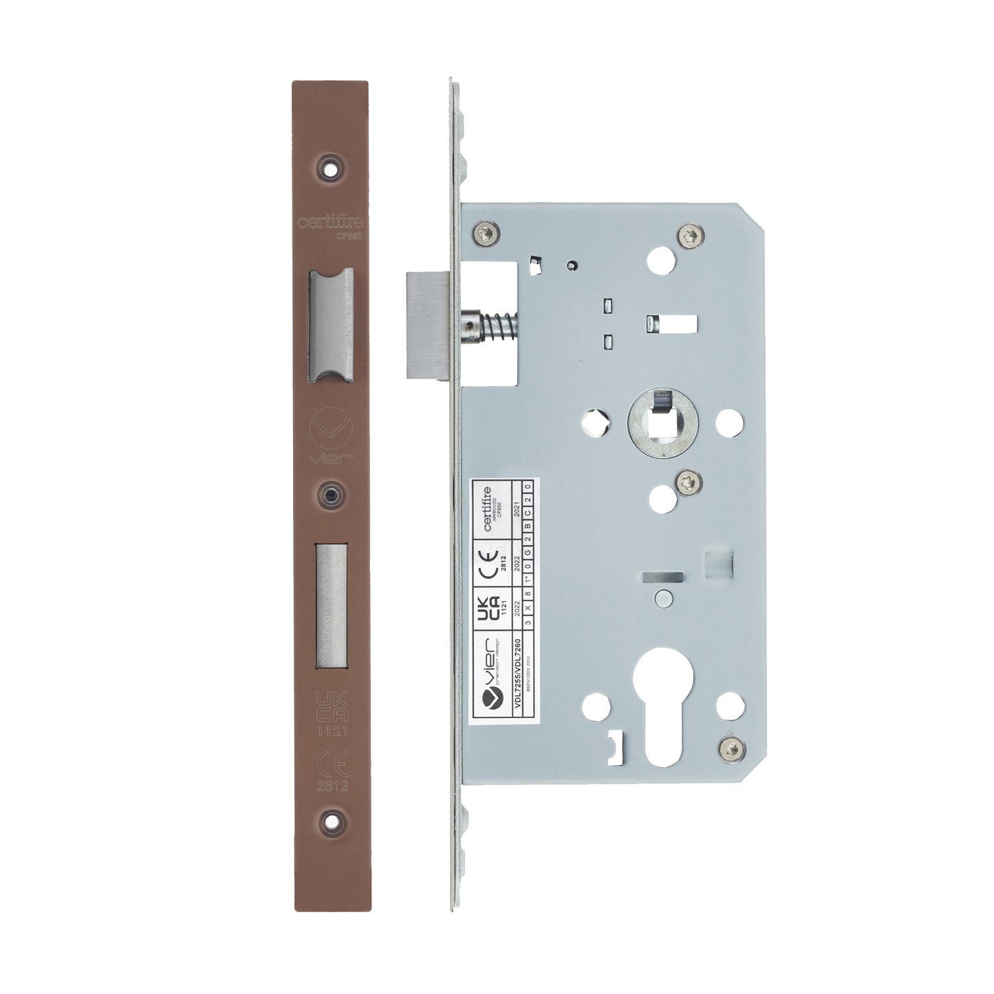 2-Piece DIN Euro Profile Sashlock – 72mm Centre