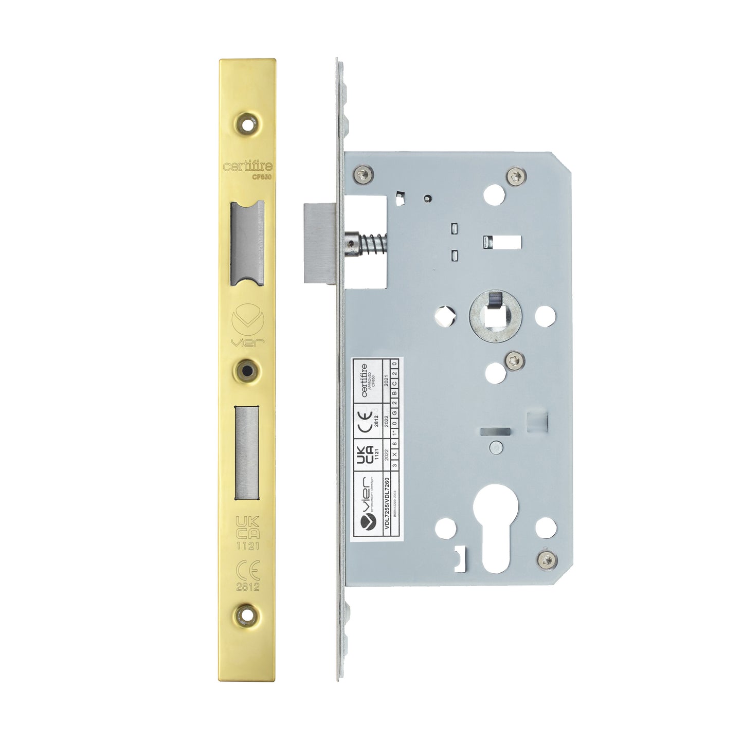 2-Piece DIN Euro Profile Sashlock – 72mm Centre