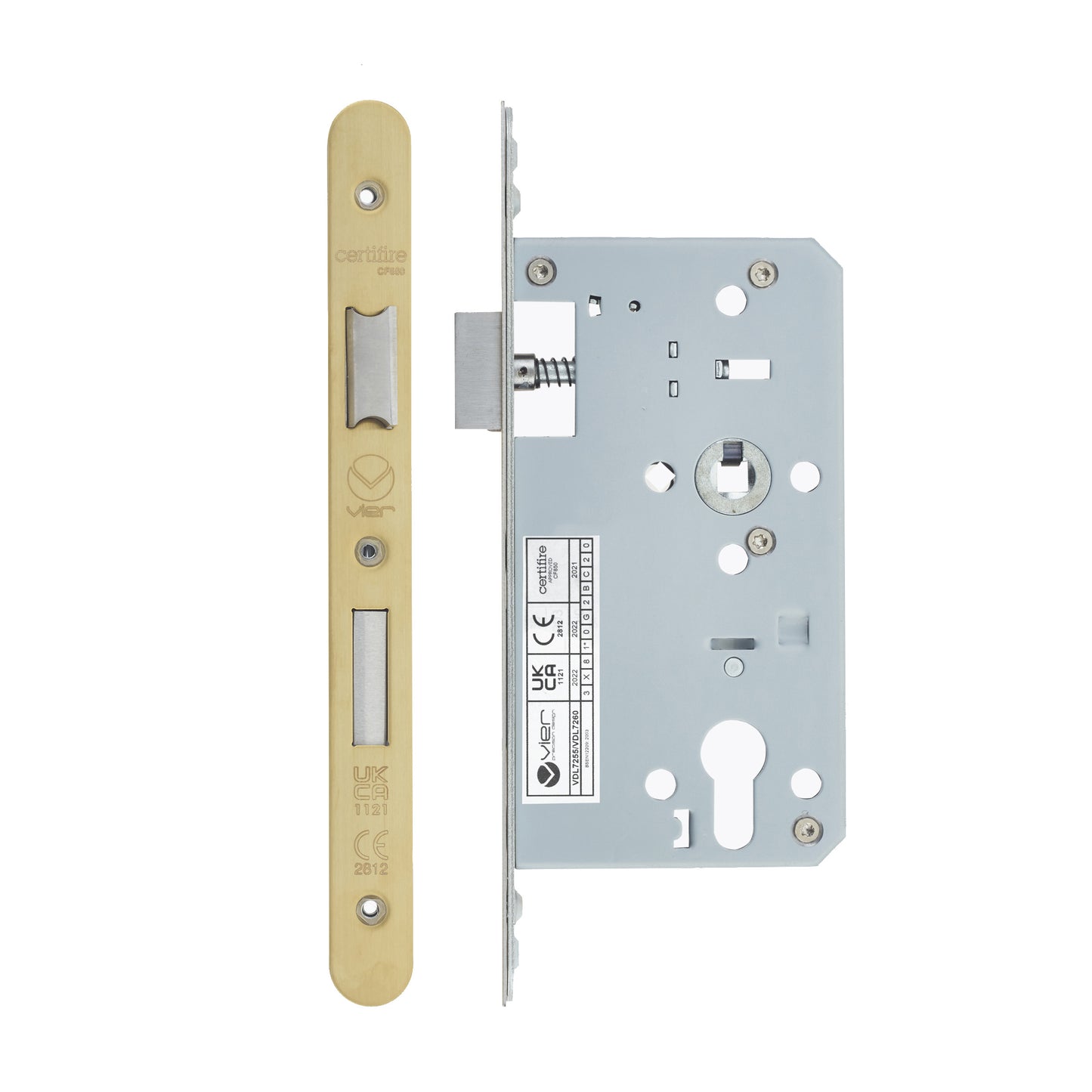 2-Piece DIN Euro Profile Sashlock – 72mm Centre