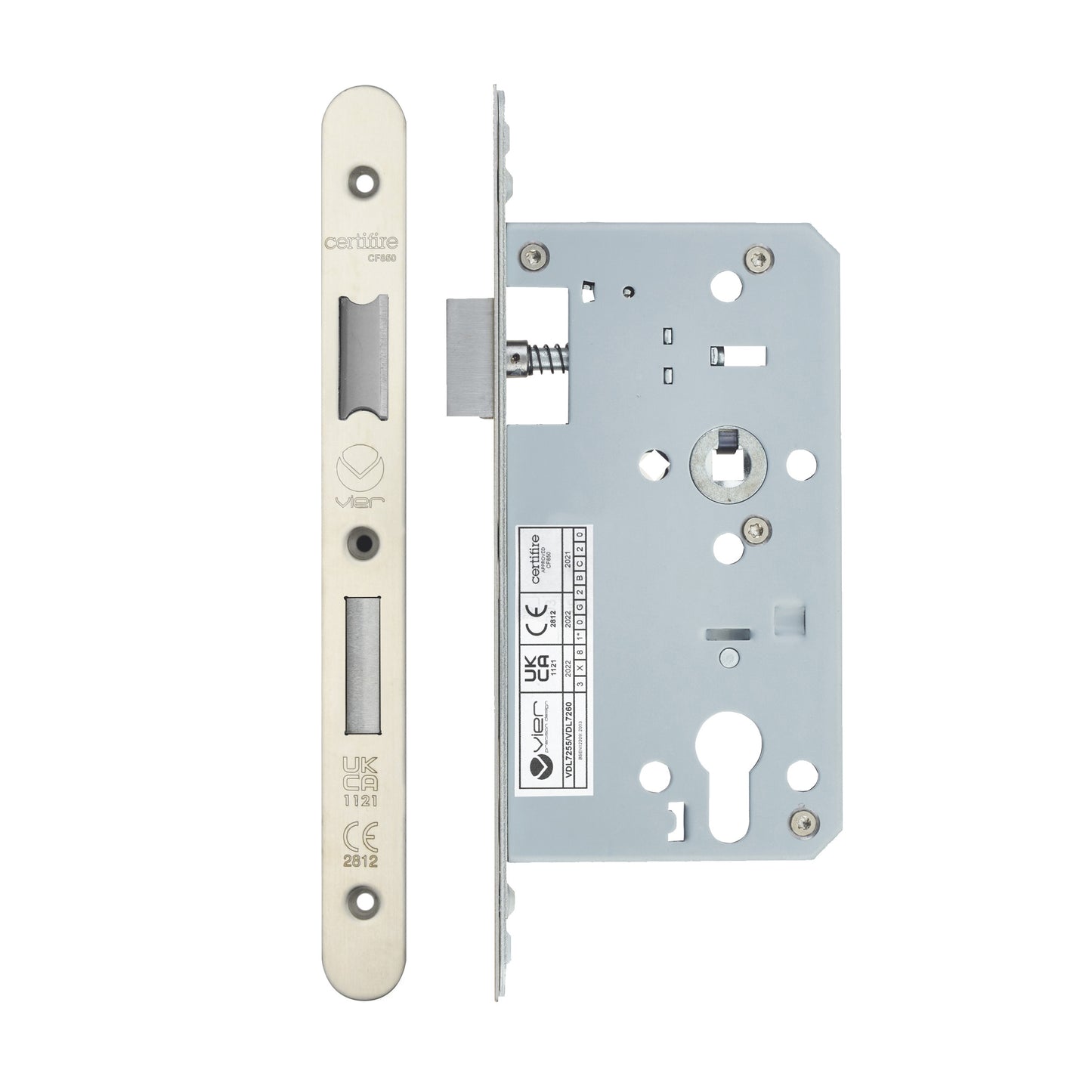 2-Piece DIN Euro Profile Sashlock – 72mm Centre