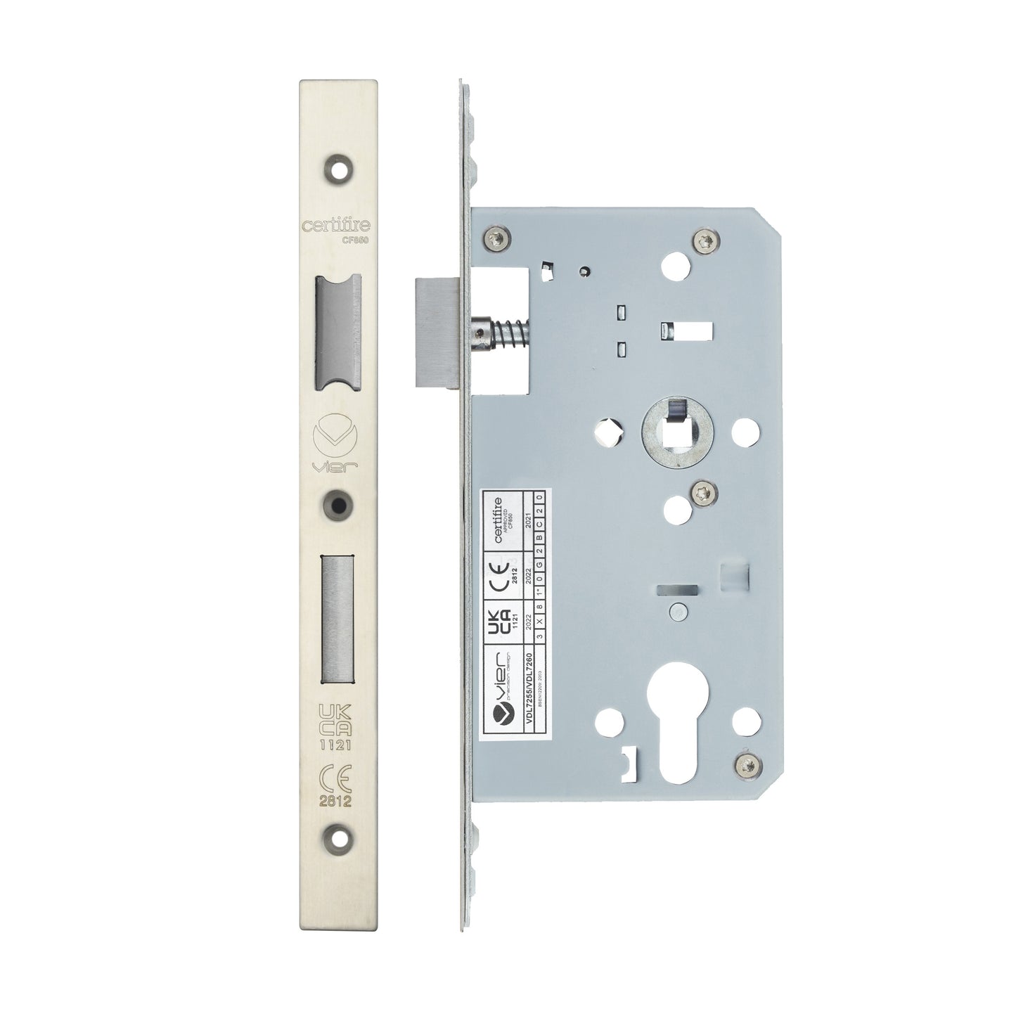 2-Piece DIN Euro Profile Sashlock – 72mm Centre