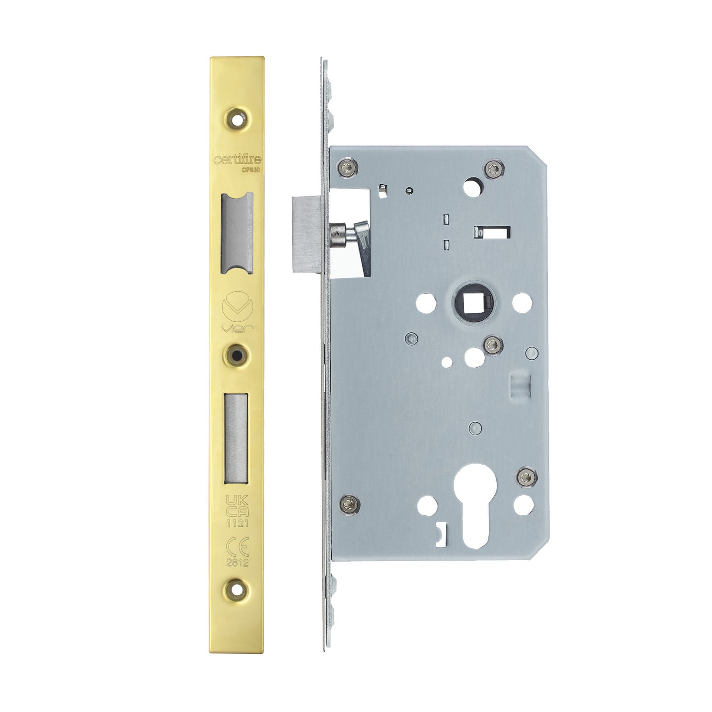 2-Piece DIN Euro Profile Sashlock – 72mm Centre