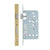 60mm / Square / PVD Satin Brass