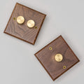 Brass Bee Black Walnut Switch & Socket — 1 Gang 2-Way Toggle (W Series)