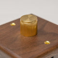 Brass Bee Black Walnut Switch & Socket — 1 Gang 2-Way Toggle (W Series)