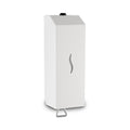 ECOLINE Stainless Steel Vertical 1L Liquid Soap Dispenser - White