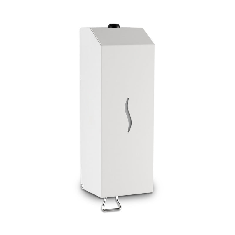 ECOLINE Stainless Steel Vertical 1L Foam Soap Dispenser - White