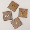 Brass Bee Black Walnut Switch & Socket — 1 Gang 2-Way Toggle (W Series)
