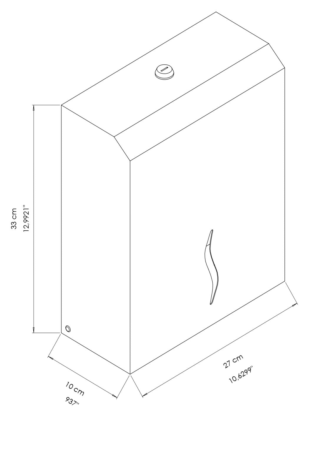 Ecoline Brushed Hand Towel Dispenser