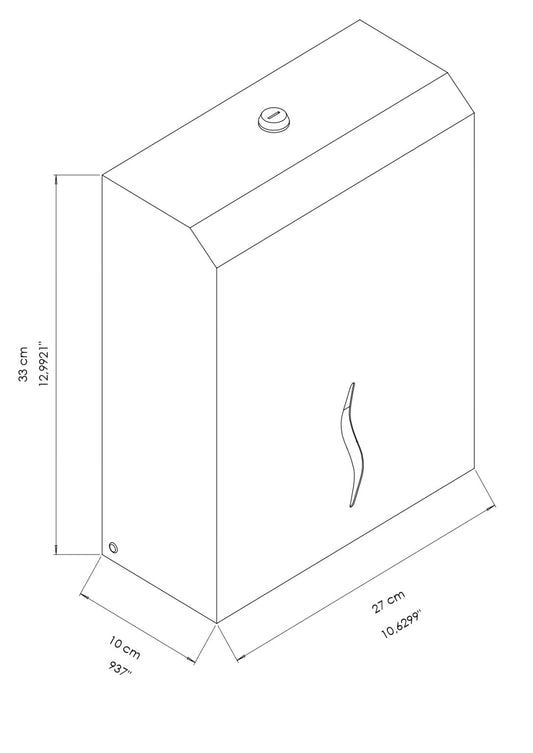 Ecoline Brushed Hand Towel Dispenser