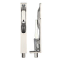 Zoo Hardware Lever Action Flush Bolt measuring 20 x 150mm, featuring a metallic finish and lever mechanism for secure door locking. Designed for easy installation, this flush bolt is shown from both sides for visibility of its functioning parts.