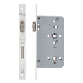 Zoo Hardware DIN Lift-to-Lock Sashlock — 72mm Backset, Square Forend, White