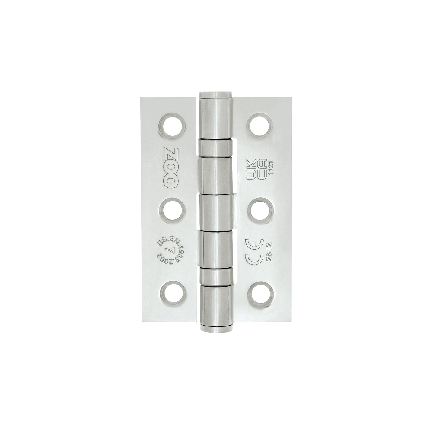 Grade 7 - 76mm x 50mm x 2mm Hinge - Ball Bearing UKCA/CE