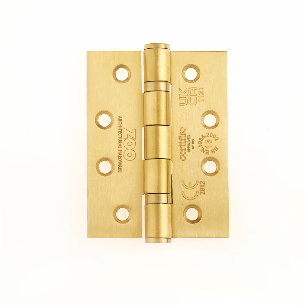Grade 13 Hinges - Ball Bearing 102mm x 76mm x 3mm Square Corner