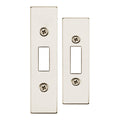Spare Accessory Pack for UK Flat Dead Lock - contains Forend, Strike and Fixing Screws