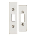 Spare Accessory Pack for UK Flat Dead Lock - contains Forend, Strike and Fixing Screws