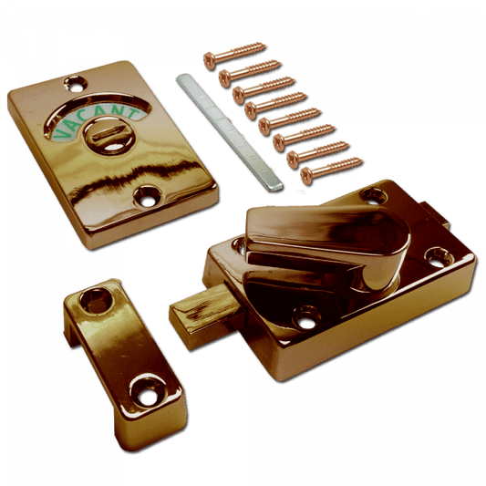 Aldridge Bolts Polished Brass ASEC Toilet Indicator Bolt