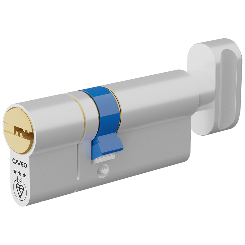 Aldridge Cylinders CAVEO TS007 3* Key & Turn Euro Dimple Cylinder - 70mm 30(Ext)/40