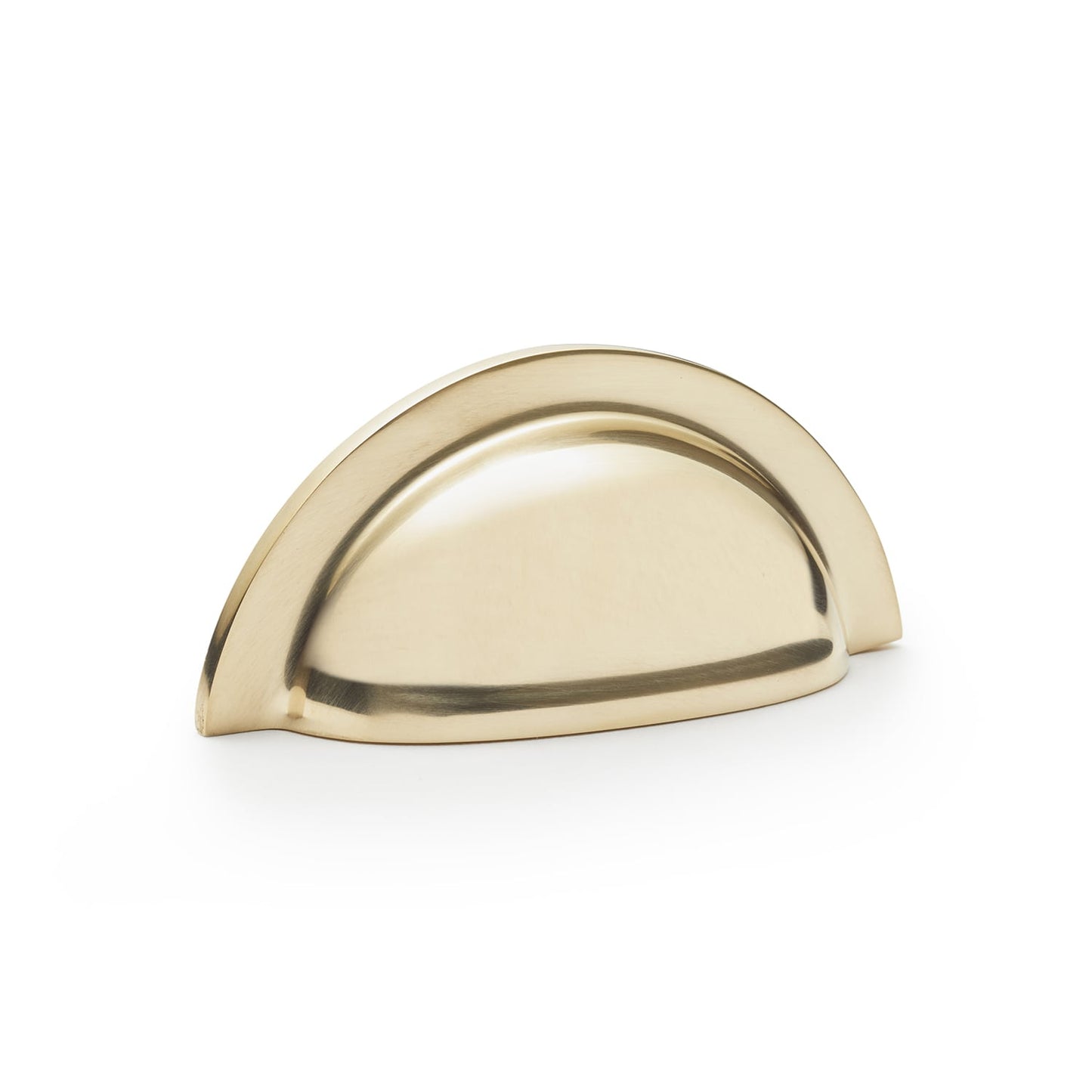 Alexander & Wilks Cupboard Handles Polished Brass AW Bardom Ridged Cabinet Cup Pull