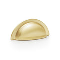 Bardom Ridged Cup Handle Satin Brass Love Handles uk