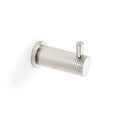 Brunel Knurled Coat Hook Polished Nickel PVD Love Handles uk