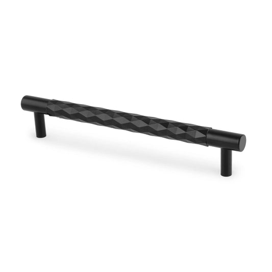 Alexander & Wilks Pull Handles Black AW DIAMOND CUT BAR CABINET PULL
