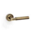 Plain Hurricane Lever on Round Rose Antique Brass Love Handles uk