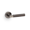 Plain Hurricane Lever on Round Rose Dark Bronze PVD Love Handles uk