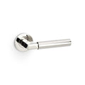 Plain Hurricane Lever on Round Rose Polished Nickel PVD Love Handles uk