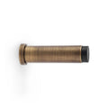 Plain Projection Cylinder Door Stop Antique Brass 75mm Love Handles uk
