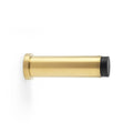 Plain Projection Cylinder Door Stop Satin Brass PVD 75mm Love Handles uk