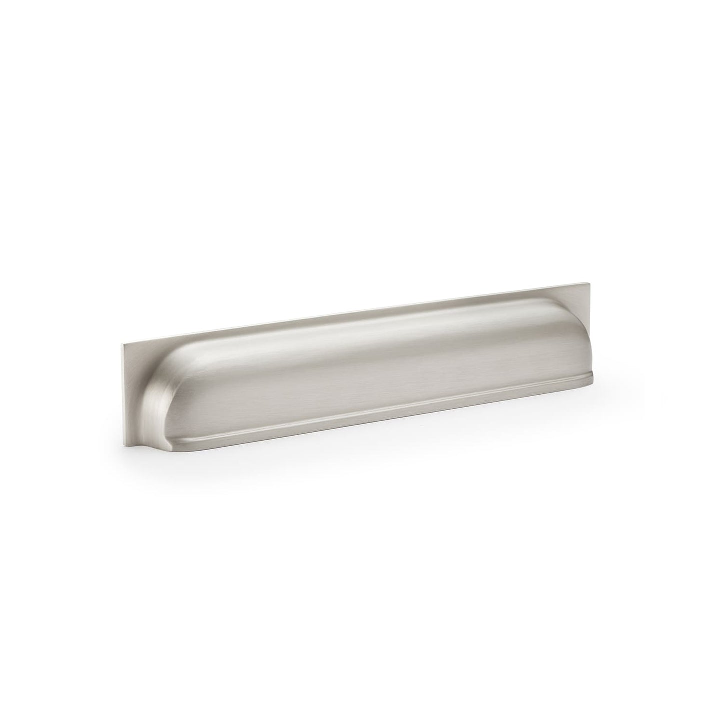 Alexander & Wilks Cupboard Handles Satin Nickel AW - Quantock Cup Pull Handle - Large - 229mm